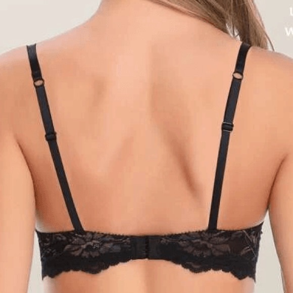 WINGLOVE 42C Eyelash Lace Demi Sexy Sheer Lace Balconette Bra NWT - Picture 5 of 5